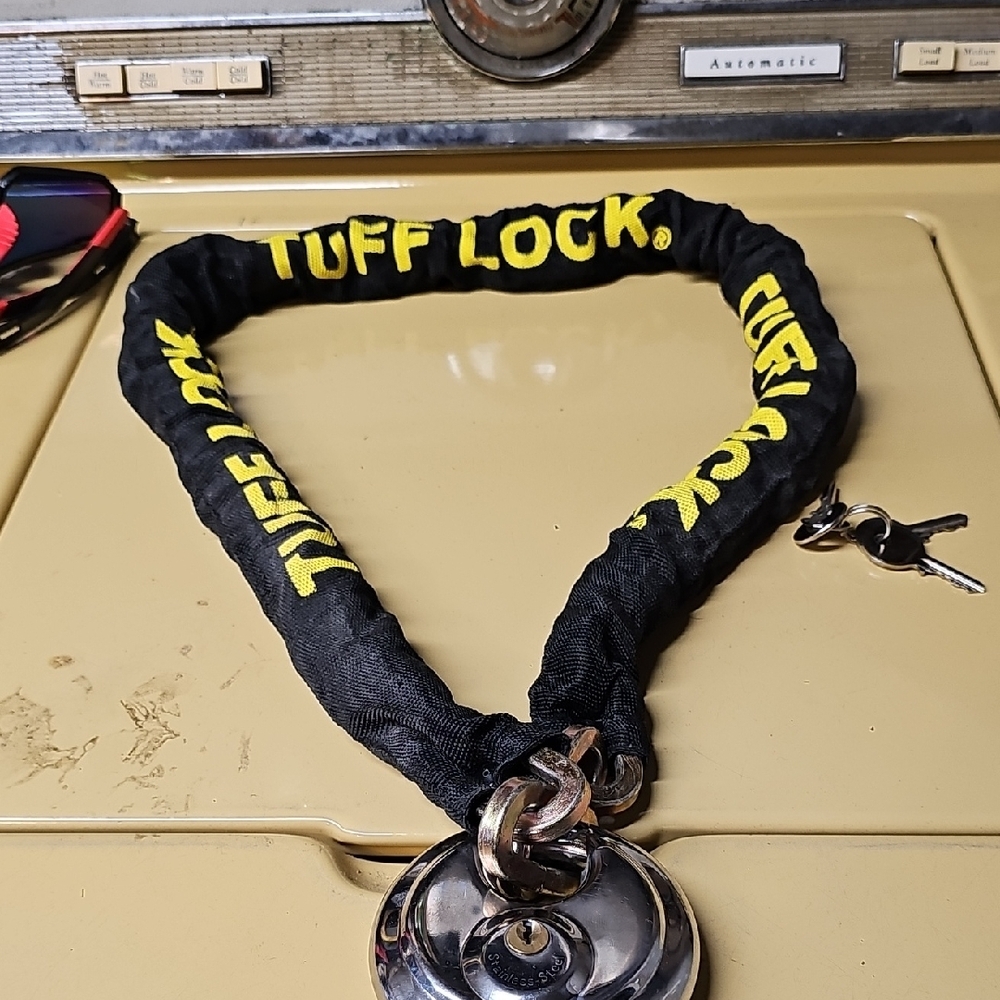 Tuff Lock Black and Yellow Chain Lock